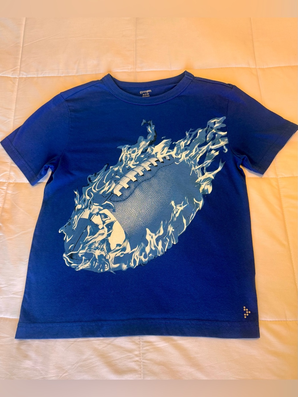 Boys Flaming Football Tee